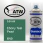 Preview: Lexus, Ebony Teal Pearl, 6N9: 400ml Sprühdose, von ATW Autoteile West.